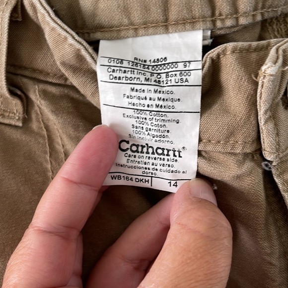Carhartt Cargo Work Shorts - 14 - dark khaki - Picture 4 of 6